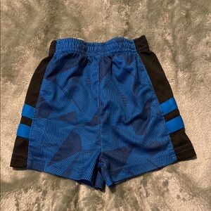 Blue Geometric Patterned Shorts